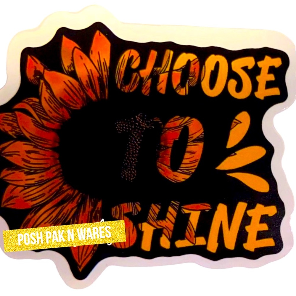 🍂🌻2 for $9 or 4 for $15🌻 Yellow Sunflower 🌻 Choose to Shine decal